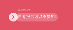 河南自考报名可以不去参加？
