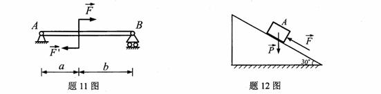 全国2009年10月高等教育自学考试工程力学(一)试题